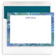 Peacock Italian Marble Personalized Flat Stationery Image 3 of 5